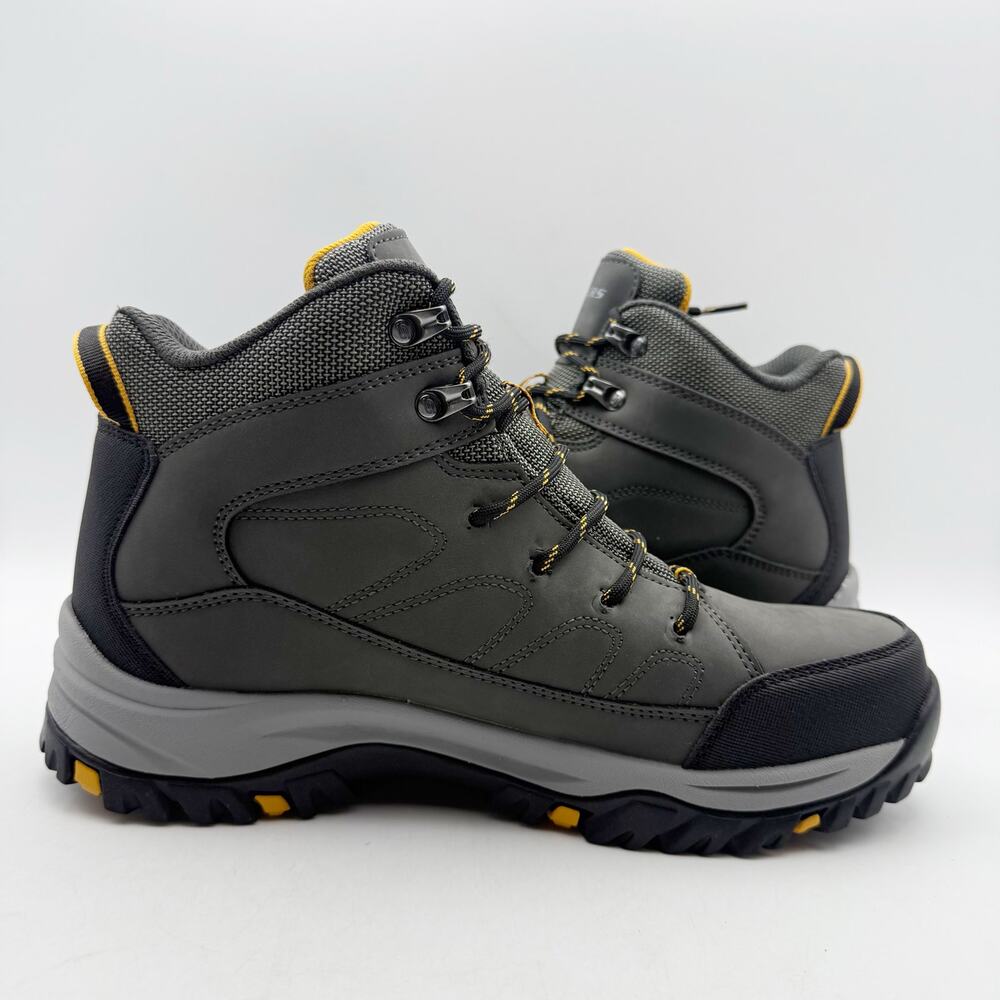 Skechers Mens Relment Daggett Hiking Boots US 9 Grey Water Repellent NIB - Picture 4 of 13